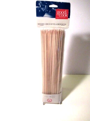 Good Cook 12-inch Bamboo Skewers, 100 Count,Thick Diameter for all types of food - Image 1 of 4