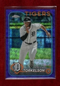 SPENCER TORKELSON 2024 TOPPS CHROME PURPLE LOGOFRACTOR 213/250 DETROIT TIGERS - Picture 1 of 1