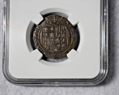 SPAIN REAL SEVILLE CAYON 1476-1516 NGC VF 35 SILVER COIN ( stock# 90) - Image 1 of 3