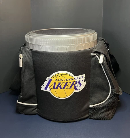 LA Los Angeles Lakers Pak Chest insulated bucket Cooler Strap Side Storage NBA Cover