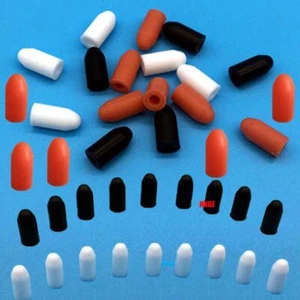Silicone Rubber End Caps Blanking Stopper Cover Protective Plugs Pipe 3 Colours - Picture 1 of 19