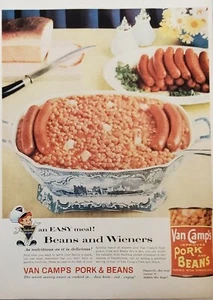 1959 Printanzeige Van Camp Schweinebohnen Werbung - Bild 1 von 12