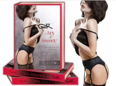 GATTA Ars Amandi TALIA halterlose Strümpfe Sexy erotisch Strip Panty Schwarz