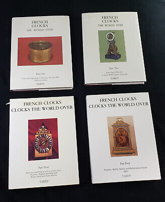 French Clocks The World Over Part 1 – 4 Four Book Set RARE Published By Tardy HC • 799.99$