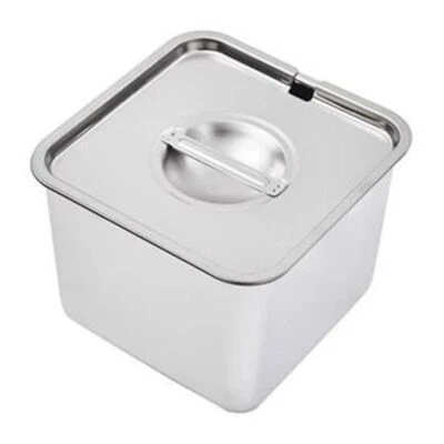 Large Capacity Stainless Steel Condiment Jar Condiment Container with Lid  Salt - Image 1 of 4