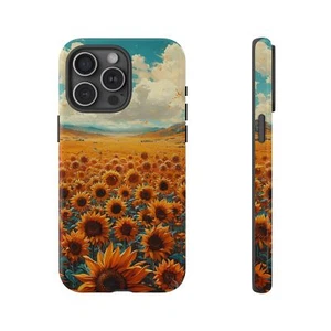 Phone Case for iPhone, Pixel, Galaxy - Sunflower Field Floral Sky Flower Cover - Picture 1 of 191