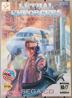 Lethal Enforcers: Justifier Gun Bundle (Sega CD, 1993) Brand New, Factory Sealed - Image 1 of 4