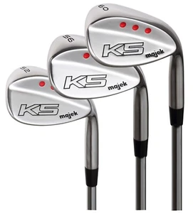 Juego de cuñas para hombre Majek Golf +4" 52° GW, 56° SW, 60° LW agarre gigante rígido flexible - Imagen 1 de 6
