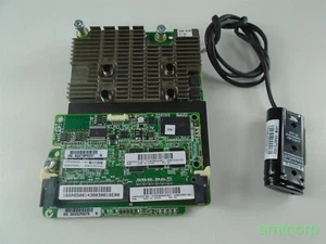 HP P731m With 2GB FBWC 6GB 4-Port Mezz SAS Card 698535-B21 729638-001 w/ Batt - Picture 1 of 4