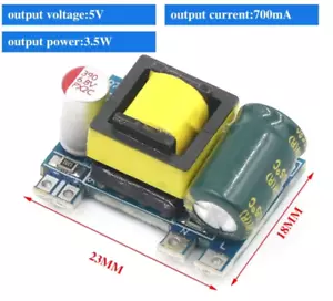 Módulo de fuente de alimentación reductora 5 piezas AC-DC 5V 700mA 12V 450mA 9V 500mA 3,5W - Imagen 1 de 17