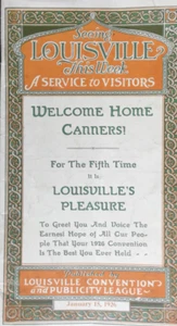 Seeing Louisville This Week Booklet Welcome Home Canners 1926 Kentucky - Picture 1 of 11
