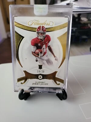 2020 Panini Flawless Collegiate Jerry Jeudy Real Diamond 19/20 - Image 1 of 2