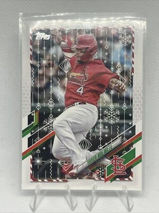 Yadier Molina 2021 Topps Holiday #HW31 SP CANDY CANE Sleeve Variation Code 426 - Picture 1 of 2