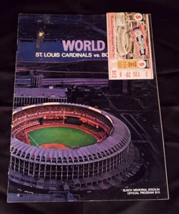 1967 World Series Program & Ticket Stub Game 5 Cardinals vs. Red Sox Plus Bonus - Picture 1 of 7