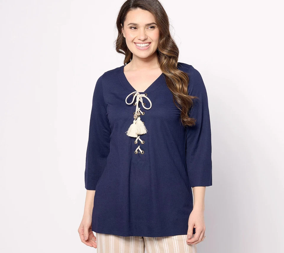 Belle Beach by Kim Gravel Cabana 针织系带航海束腰外衣暮光之城 S A643803 — 第 1/1 张图片