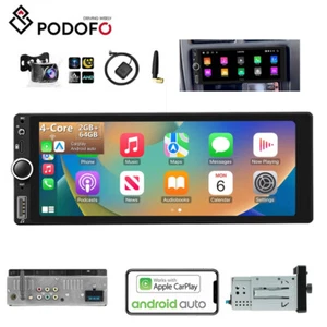 6.9" Android 15 2+64GB Carplay Autoradio 1 DIN GPS NAV Wifi Bluetooth RDS Kamera - Bild 1 von 22
