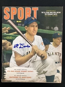 Alvin Dark Signed Sport Mag May 52 No Label Baseball NY Giants Auto ROY JSA - Picture 1 of 5
