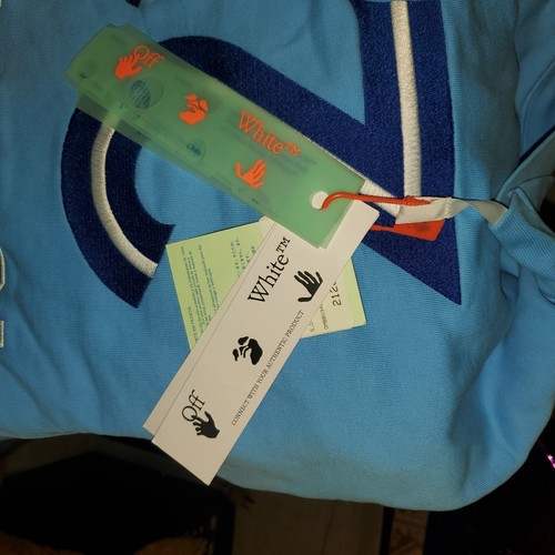 OFF WHITE Felpa con cappuccio bianca MLB Toronto BlueJays piccola