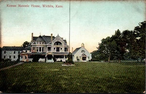POSTCARD KANSAS MASONIC HOME WICHITA KANSAS - Picture 1 of 2