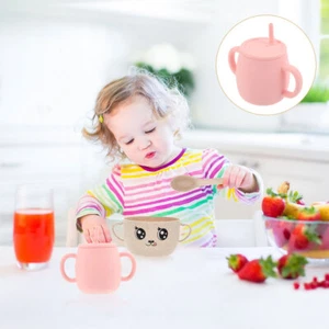 Portable Baby Shower Gifts Straw Cups Toddler Training Cup Baby Silicone Cup - Picture 1 of 10