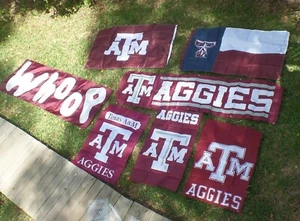 Texas A&M University Aggies Fußball Banner/Fahnen Zelt Überdachung Abdeckung - Bild 1 von 10