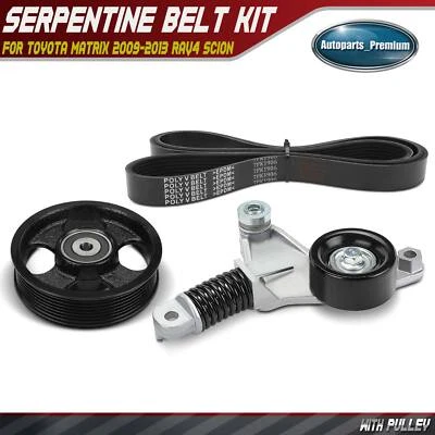 3x Serpentine Belt Drive Component Kit for Toyota Matrix 2009-2013 RAV4 Scion - Image 1 of 4