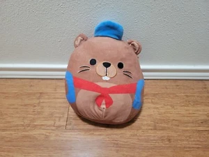 Squishmallow Chip der Biber Back To School 8 Zoll Plüschhut Rucksack Kellytoy - Bild 1 von 5