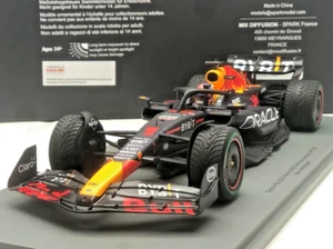 #1 Max Verstappen Red Bull RB19 Winner Monaco GP 2023 Diecast F1 Car 1/18 Spark - Picture 1 of 15