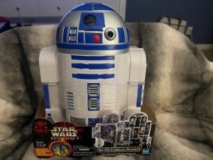 Star Wars R2-D2 Figure Storage Case w/Destroyer Droid plus Lot of 15 Figures