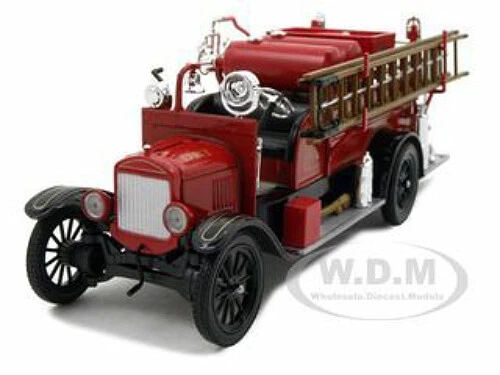 1926 FORD T FIRE ENGINE RED & BLACK 1/32 DIECAST MODEL BY SIGNATURE MODELS 32313 - Image 1 of 4