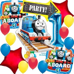 Amscan Foil Balloons, for Thomas the Train Party Collection, Party 1st Birthday - Picture 1 of 1