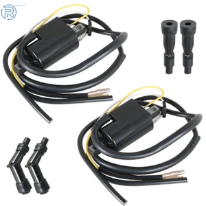1975-1978 CB750K 750 Four Super Sport 2 Ignition Coils Spark Plug Caps For Honda - Picture 1 of 7