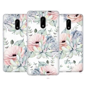 NATURE MAGICK PRETTY SUCCULENTS ROSE FLOWERS SOFT GEL CASE FOR NOKIA PHONES 1 - Picture 1 of 10