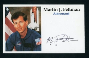 Martin Fettman NASA Space Shuttle Astronaut Signed 3x5 Index IMAGE Card G1212 - Picture 1 of 1