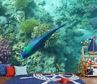 3D Blau Grn Fisch H3628 Tapete Wandbild Selbstklebend Abnehmbare Aufkleber Erin