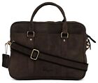 Leather Laptop Bag Designer Briefcase Shoulder Cross Body Work Messenger Case