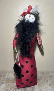 Winter Dreams Snow Lady Snow Woman 17” Christmas Decoration with Tags - Picture 1 of 6