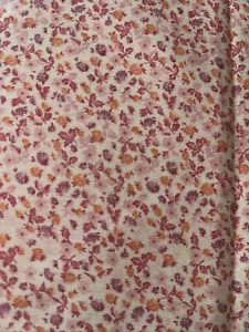 Vintage Florals on Off White With Pink, Purple Red & Orange Floral By Marcus Bro - Picture 1 of 3
