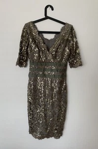 RARE New w Tags Montique Green Sequins Cocktail Ball DRESS RRP$389 - Picture 1 of 13