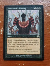 MTG 1x Patriarch's Bidding LP Onslaught Magic the Gathering