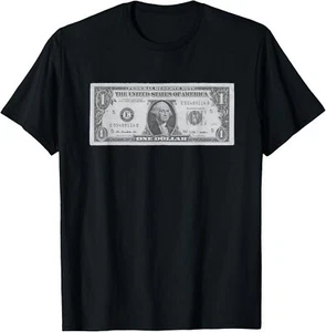 One Dollar Bill T Shirt T-Shirt Hoodie - Picture 1 of 17