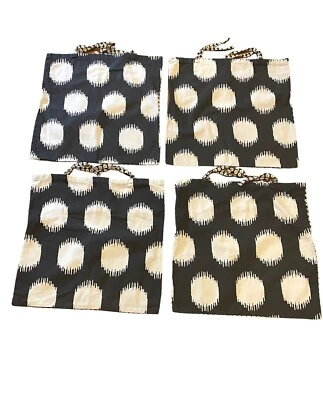 宜家 Sommar 2017 靠垫枕套黑色白色棕褐色 4 件 100% 棉 — 第 1/4 张图片