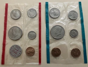 U.S.A. TREASURY DEPARTMENT 1971 - D & P U.C. MINT SETS - SEALED - Picture 1 of 2