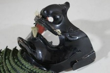 SAMURAI ARMOR Japanese yoroi Kabuto Mask Men-Yoroi Edo period iron black lacquer