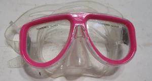 Voit Tempered Glass Lens Diving Goggles Scuba Swim Mask - Pink - Picture 1 of 2