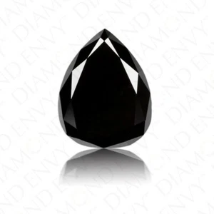 1 pz diamante nero taglio pera da 2,05 ct, diamante nero naturale sfuso per a... - Imagen 1 de 4