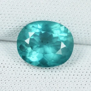 2,57 ct PRECIOSO MEJOR AZUL VERDE - APATITA NATURAL Ovalado Ver Vdo 5180 aC+ - Imagen 1 de 2
