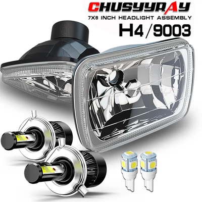Faro LED de haz alto/bajo luces H4 6000 k para Mazda RX-7 1986-1991 5x7" 7X6 pulgadas Foto 1 de 4