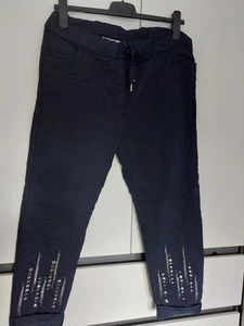 Tredy Jogpant  Dunkelblau mit Nieten Gr.4 - Bild 1 von 3