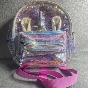 Claires Rucksack mehrfarbig Pailletten funkelndes Einhorn - Bild 1 von 8